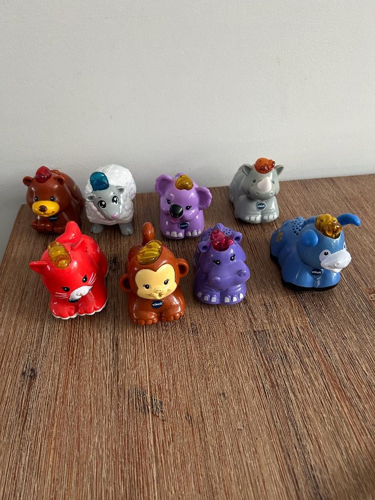 8 x Zoef zoef Vtech dieren, Kinderen en Baby's, Speelgoed | Vtech, Ophalen of Verzenden, Gebruikt, 6 maanden tot 2 jaar