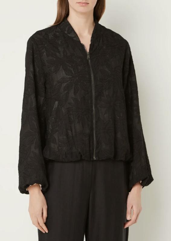 Gerry Weber chique zwart/kanten jacket mt 42/44 KOOPJE, Kleding | Dames, Jasjes, Kostuums en Pakken, Overige kleuren, ., Maat 42/44 (L)