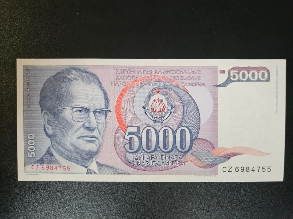 Joegoslavië pick 93a 1985 UNC Tito, Ophalen of Verzenden, Joegoslavië, Los biljet