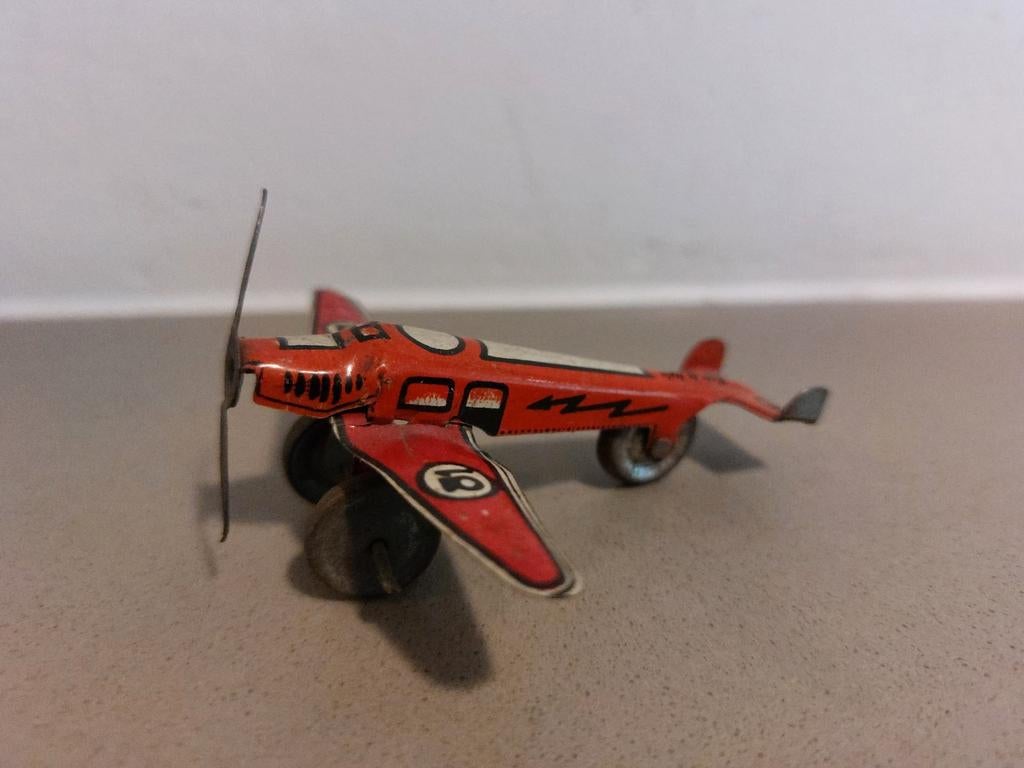 Vintage blikken penny toy vliegtuig – SIRO, Italië (jaren ’3, Ophalen of Verzenden
