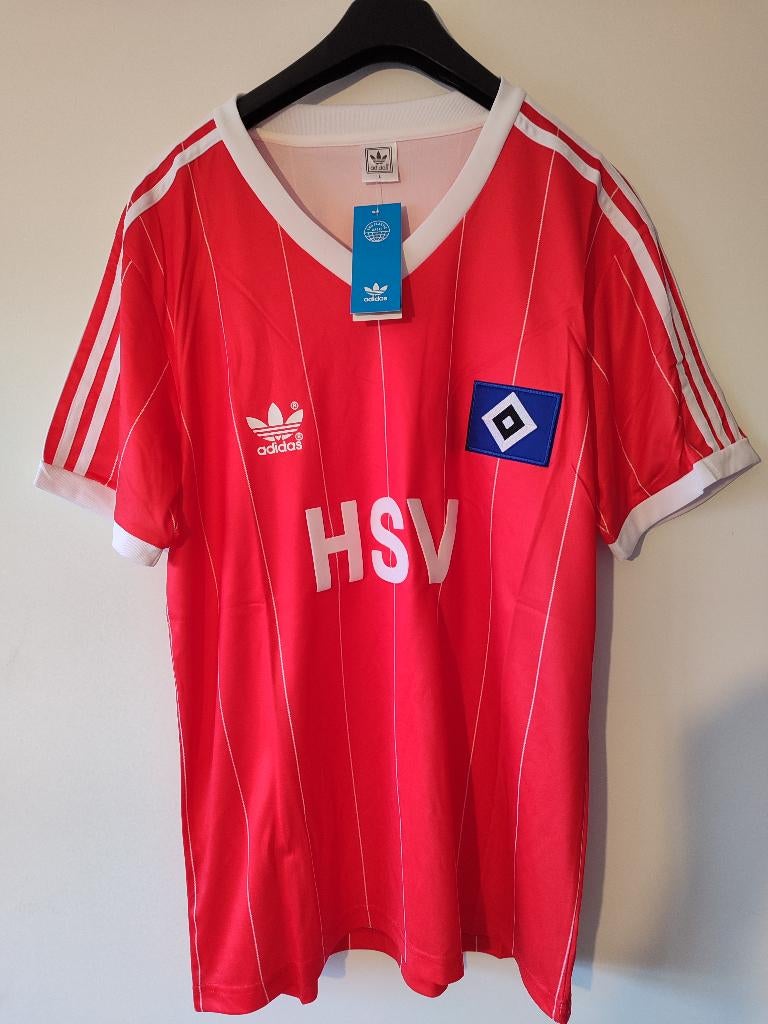 Retro Vintage HSV shirt maat L - Hamburger SV adidas, Ophalen of Verzenden, Nieuw, Buitenlandse clubs, Shirt