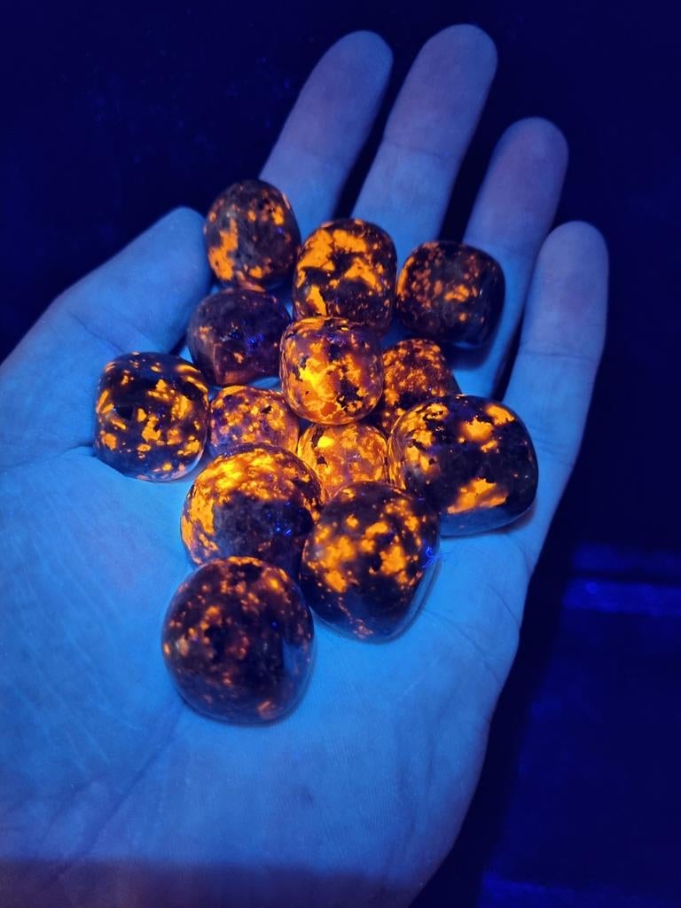 Yooperliet trommelstenen 100 gram, Ophalen of Verzenden, Mineraal