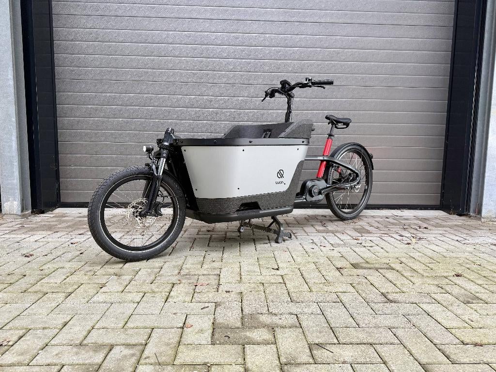 CarQon Bakfiets Elektrisch | Rood, CarQon, 3 kinderen, Huif, Nieuw