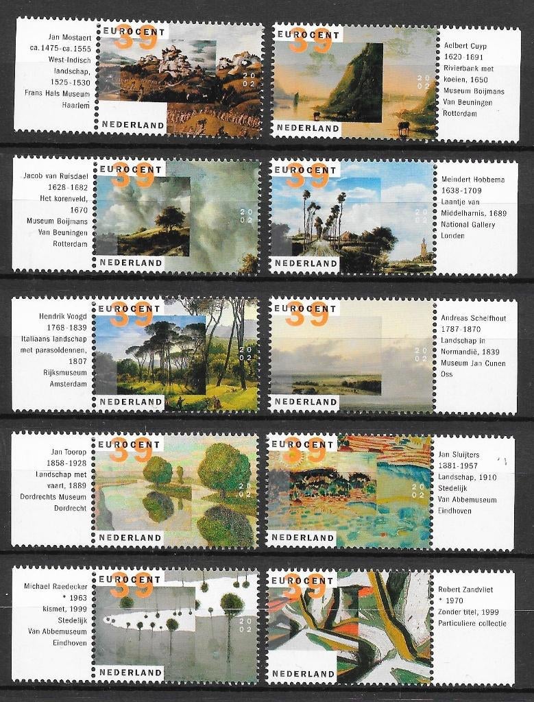 Nvph 2089-98 postfris cw 10,00, Ophalen of Verzenden