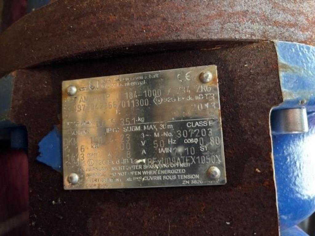 2276. Mixer / dompelmenger biogasinstallaties / KSB, Ophalen, Gebruikt