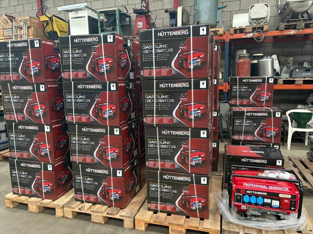 OUTLET NOODPAKKET HUTTENBERG AGGREGATEN, Doe-het-zelf en Verbouw, Aggregaten, Nieuw, Benzine, Ophalen