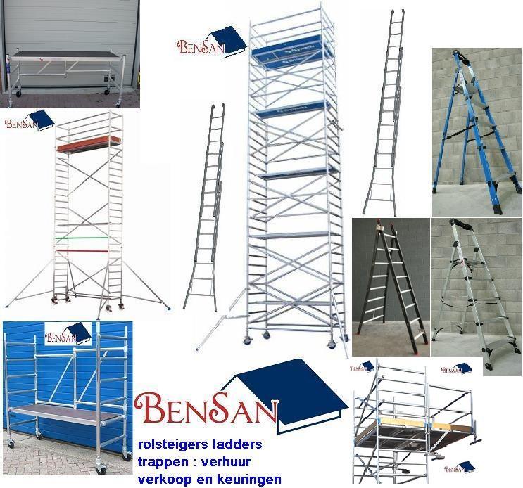 rolsteiger Kamersteiger steiger ladder trap bensan enter, Ophalen of Verzenden, Zo goed als nieuw, Rolsteiger of Kamersteiger