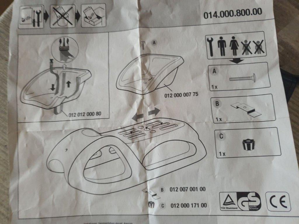 Rolly Toys zitjes kunststof grijs bevestigingsmateriaal, Caravans en Kamperen, Bolderkarren, Ophalen of Verzenden, Nieuw