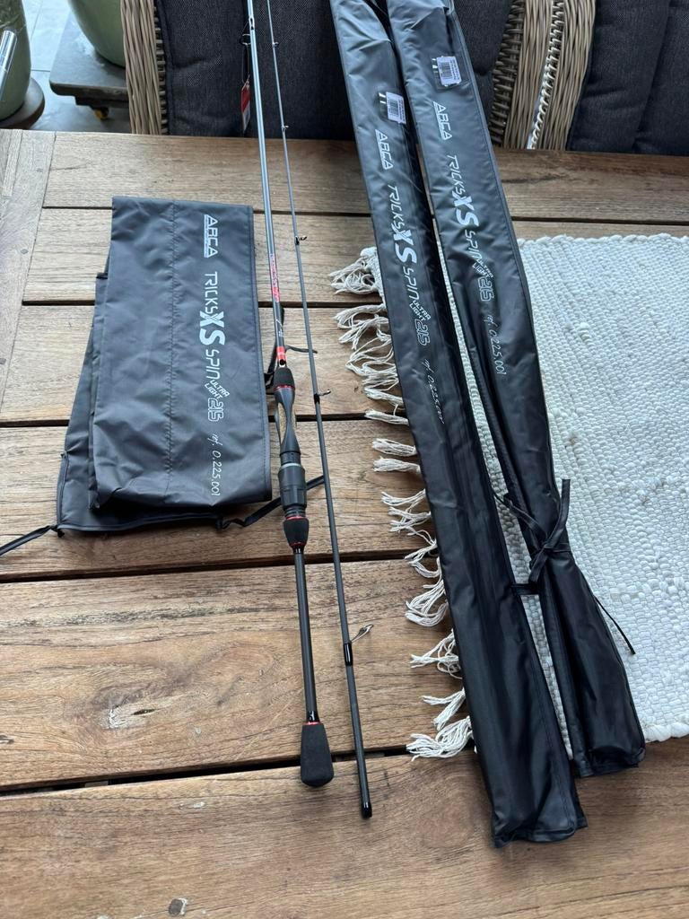 nieuwe arca tricks  xs spin 2,15m en 0-5 gr werphengels, Watersport en Boten, Hengelsport | Roofvissen, Ophalen of Verzenden, Nieuw