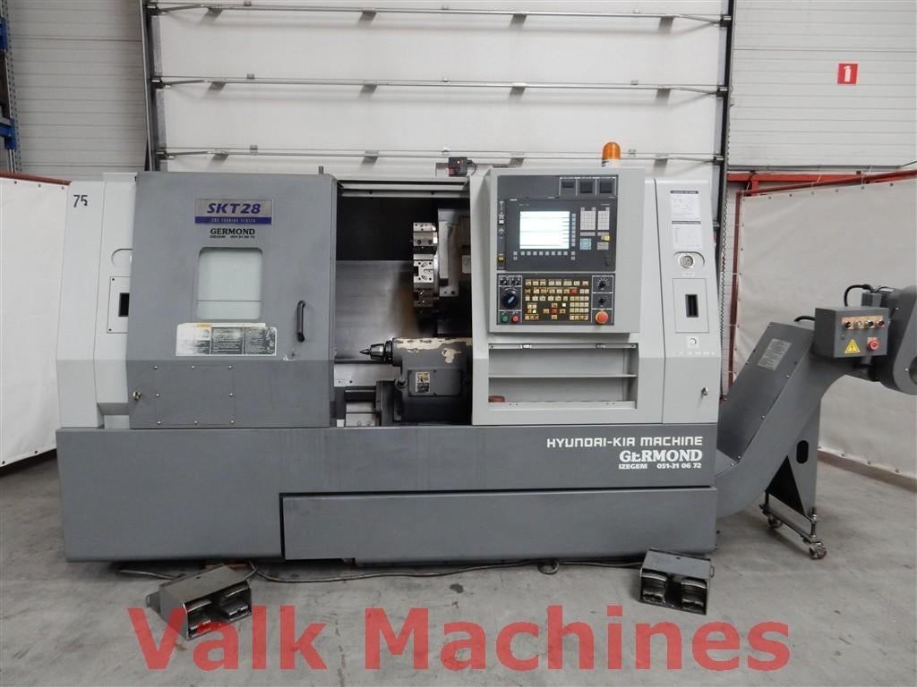 CNC Draaibank Hyundai Wia SKT28, Ophalen of Verzenden, Metaaldraaibank, Computergestuurd (Cnc), Gebruikt