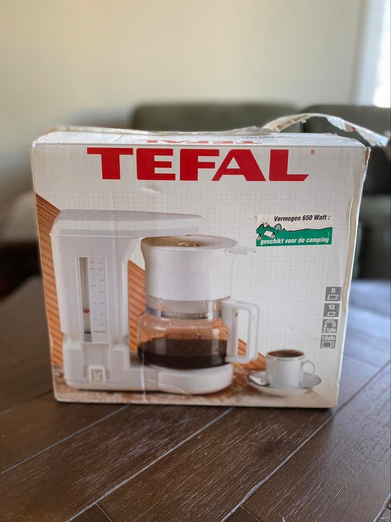 Tefal camping koffiezetapparaat, Witgoed en Apparatuur, Koffiezetapparaten, Ophalen, Koffiemachine, Gemalen koffie, Zo goed als nieuw