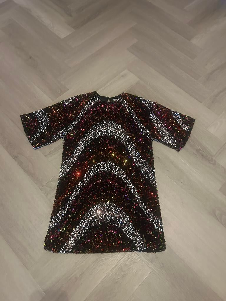 Loavies pailletten jurk / top – maat XS, Zwart, Ophalen of Verzenden, Zo goed als nieuw, Maat 34 (XS) of kleiner