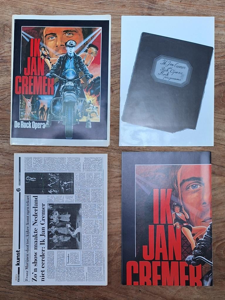 Ik Jan Cremer De Rock Opera persmap met poster boekje omslag, Verzamelen, Ophalen of Verzenden, Zo goed als nieuw, Poster, Artwork of Schilderij