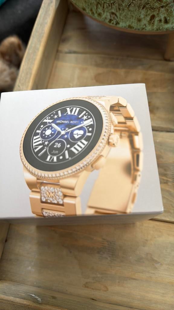 Michael kors horloge, Ophalen of Verzenden, Zo goed als nieuw, Staal, Overige merken