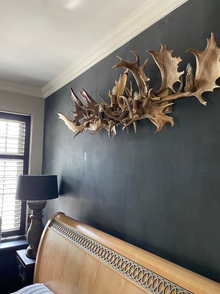 Unieke Geweien Wandlampen- Handgemaakt, Overige materialen, Nieuw, LM Lighting, Ophalen of Verzenden