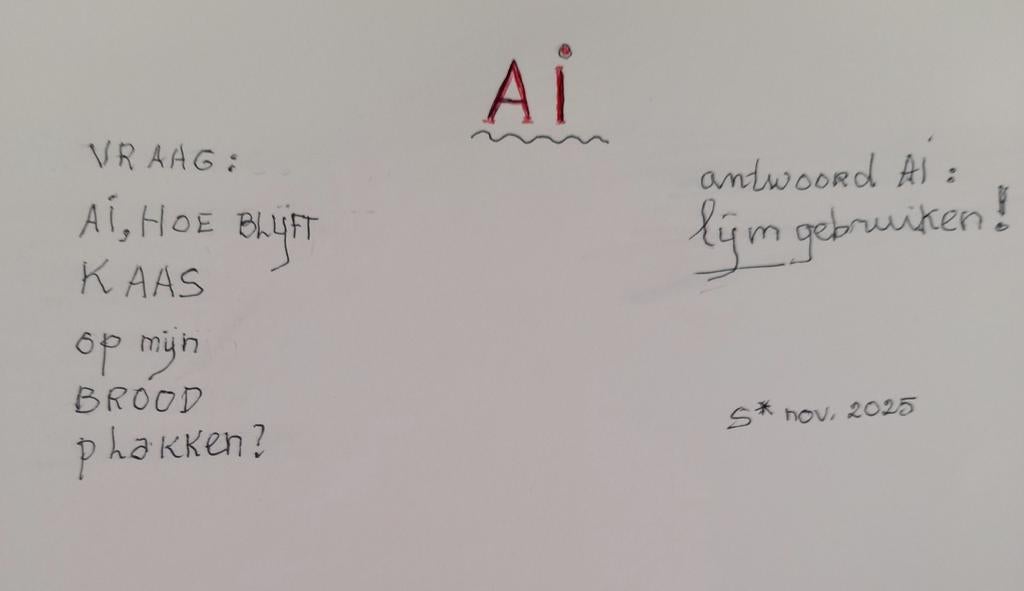 AI vraag? IA antwoord 2026:    DE MENS UIT HET PROCES?, Ophalen of Verzenden