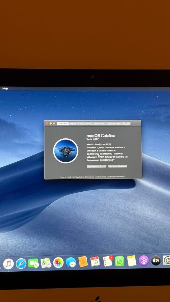 iMac 21.5-inch (Late 2012) - Goed Onderhouden, Computers en Software, Apple Desktops, Ophalen, 2 tot 3 Ghz, IMac, Zo goed als nieuw