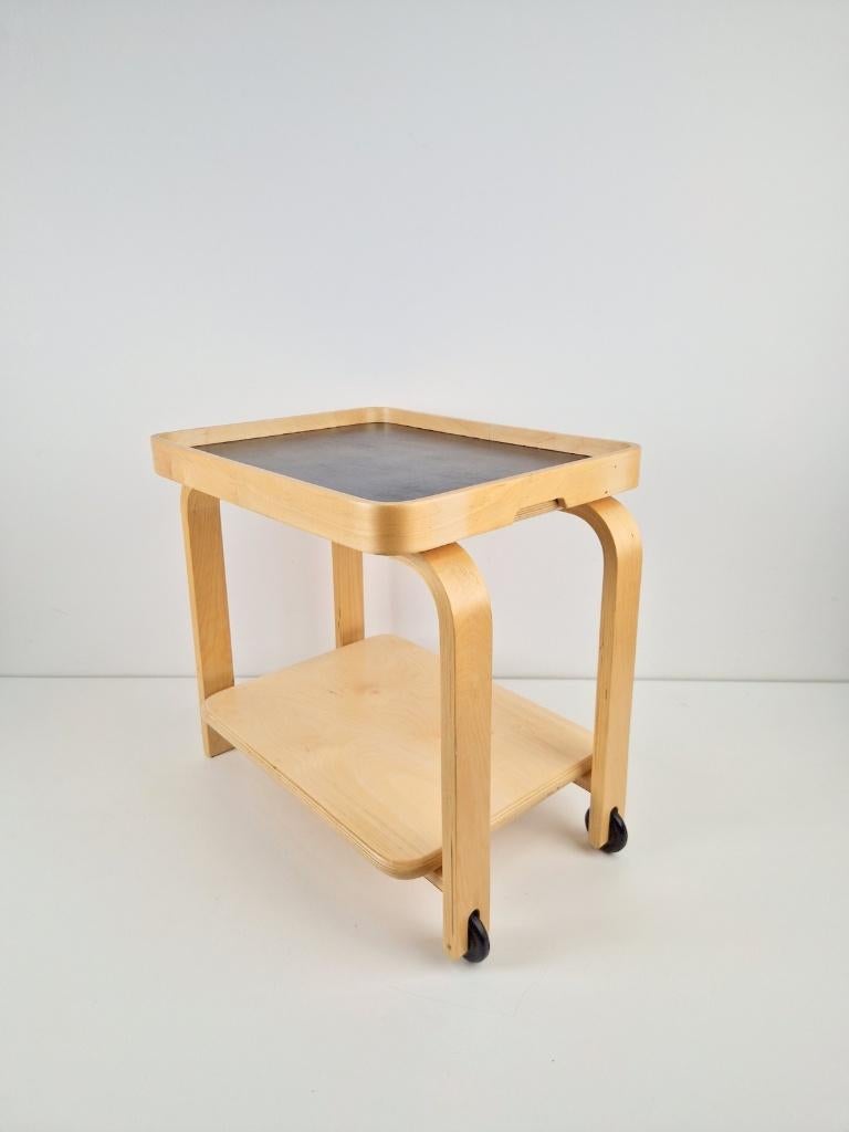 Vintage Brunabo trolley bijzettafel Carina Bengs Zweden, 45 tot 60 cm, Minder dan 55 cm, N, Vintage