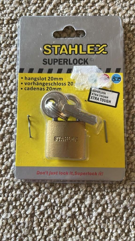 Hangslot, Ophalen of Verzenden, Nieuw, Overige materialen, Slot