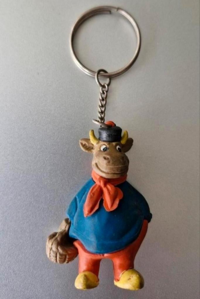 Sleutelhanger Boer Os ( Flipje uit Tiel ), Verzamelen, Ophalen of Verzenden