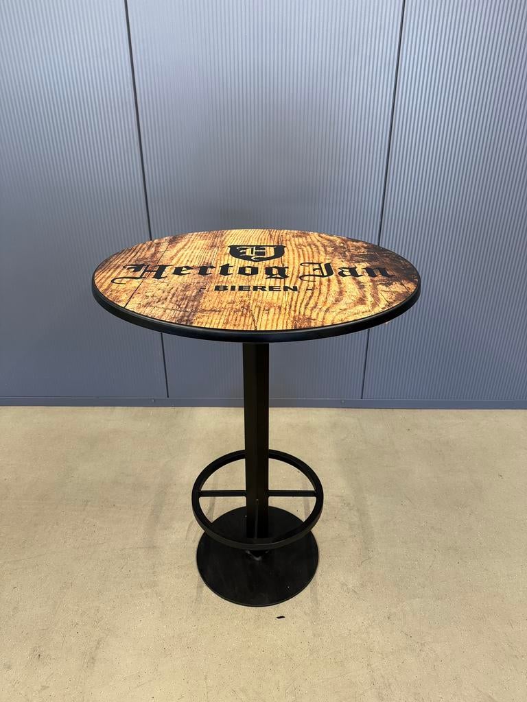 Statafel | stalen onderstel | logo | tafelbladen, Huis en Inrichting, Tafels | Statafels, Ophalen, Nieuw, Ronaltree, Ronaltree