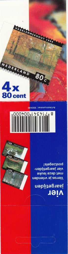 Nederland Postzegelboekje PB 53c Vier Jaargetijden Herfst, Postzegels en Munten, Postzegels | Nederland, Ophalen of Verzenden