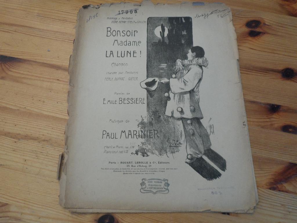 Bonsoir madame la lune - paul marinier, Zang, Gebruikt, Ophalen of Verzenden, Artiest of Componist