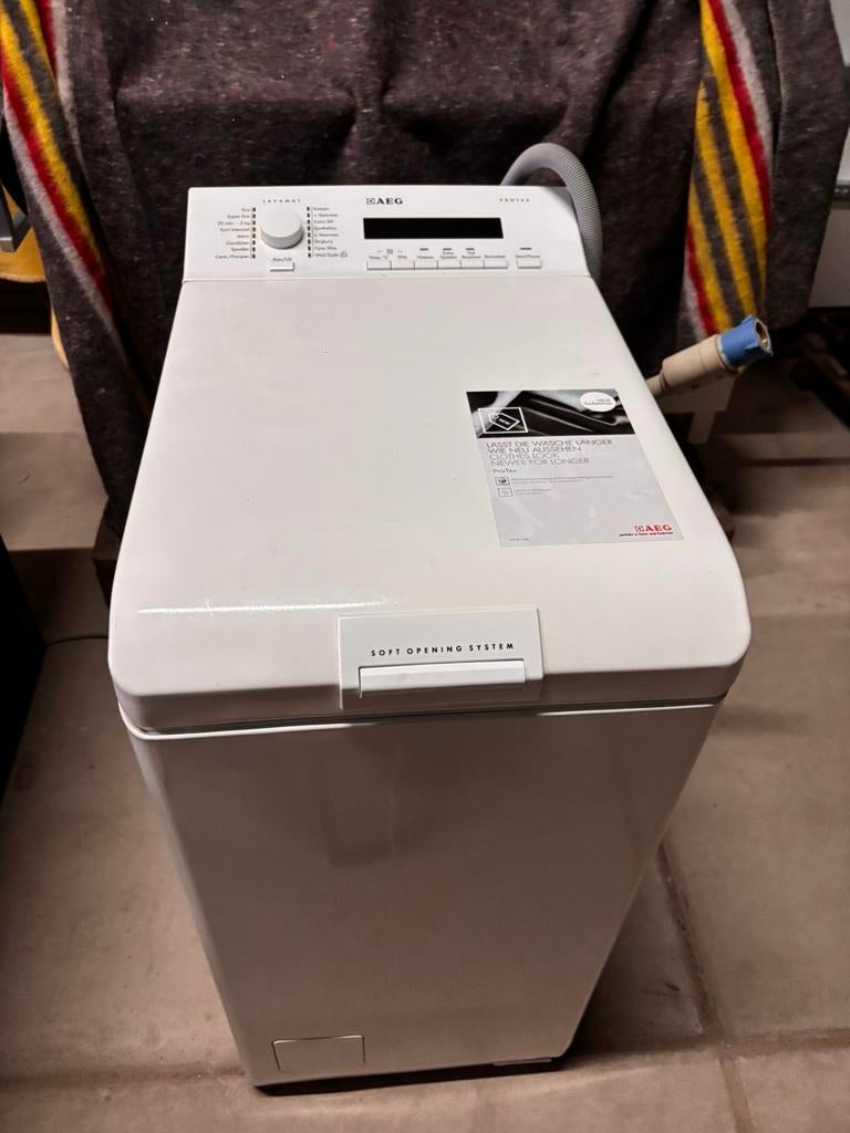 Nette AEG wasmachine bovenlader A plus, Ophalen, Gebruikt, Bovenlader, 85 tot 90 cm