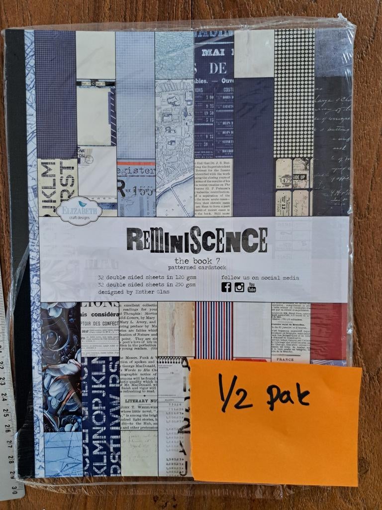 ECD REMINISCENCE THE BOOK 7 PAPIER ELIZABETH CRAFT DESIGNS, Ophalen of Verzenden, Zo goed als nieuw, Papier of Karton