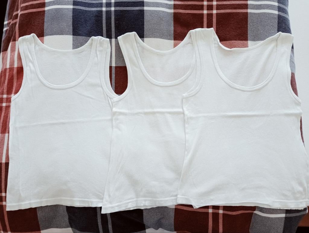 Set van 3 witte hemden ondergoed maat 140 hemd Primark, Kinderen en Baby's, Kinderkleding | Maat 140, Nacht- of Onderkleding, Gebruikt