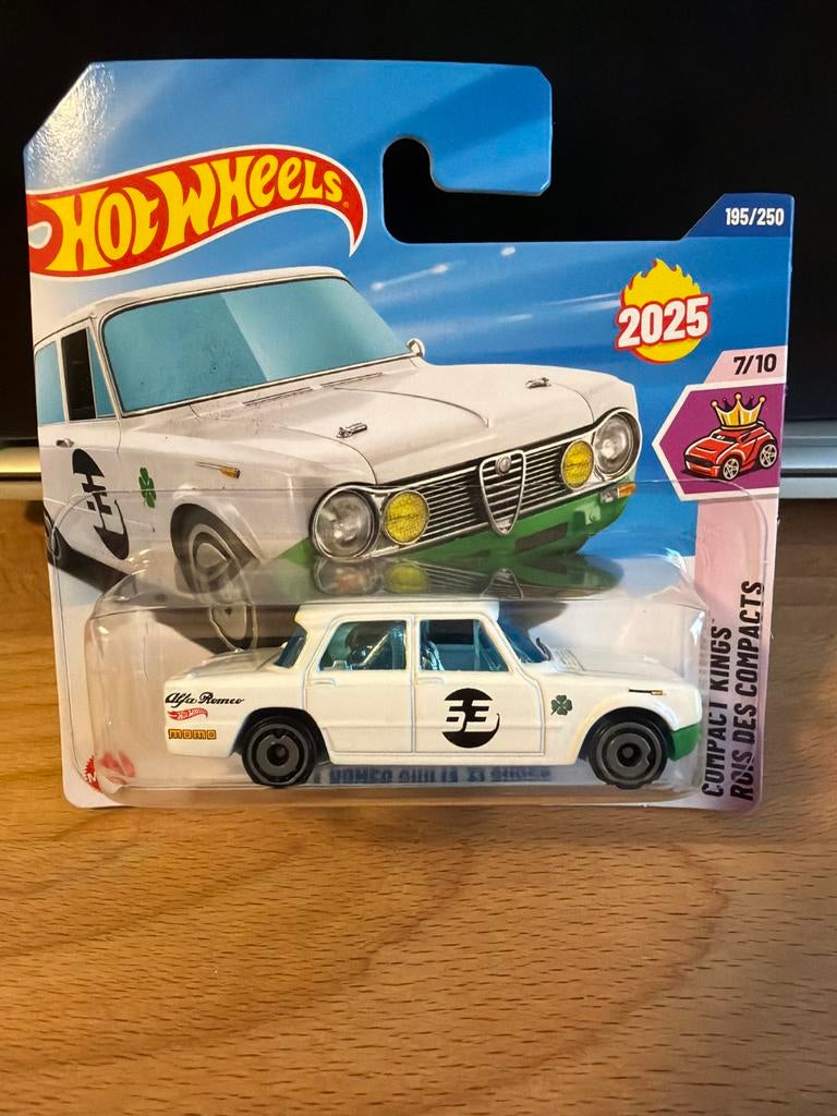 Hot Wheels Alfa Romeo Giulia TI Super 2025 Compact Kings, Hobby en Vrije tijd, Modelbouw | Auto's en Voertuigen, Overige merken