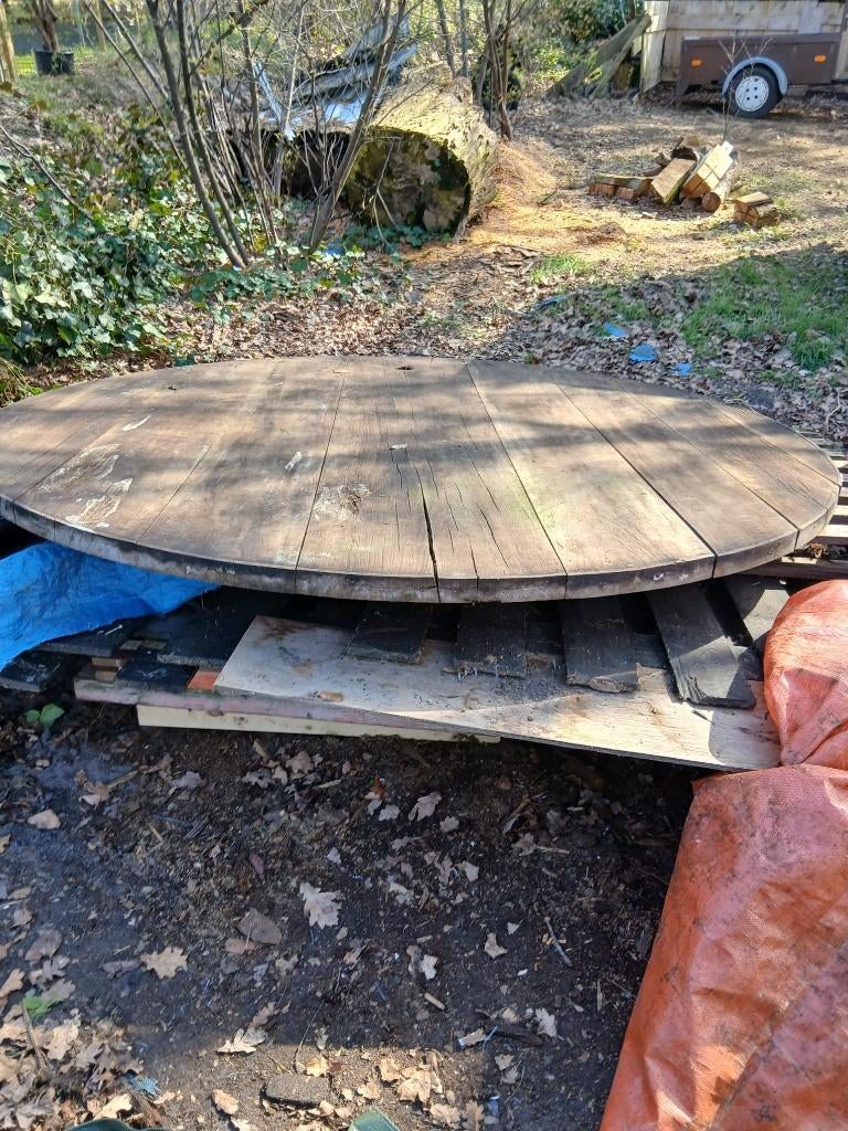 Teakhout, Doe-het-zelf en Verbouw, Hout en Planken, Ophalen, Gebruikt, Minder dan 25 mm, Plank