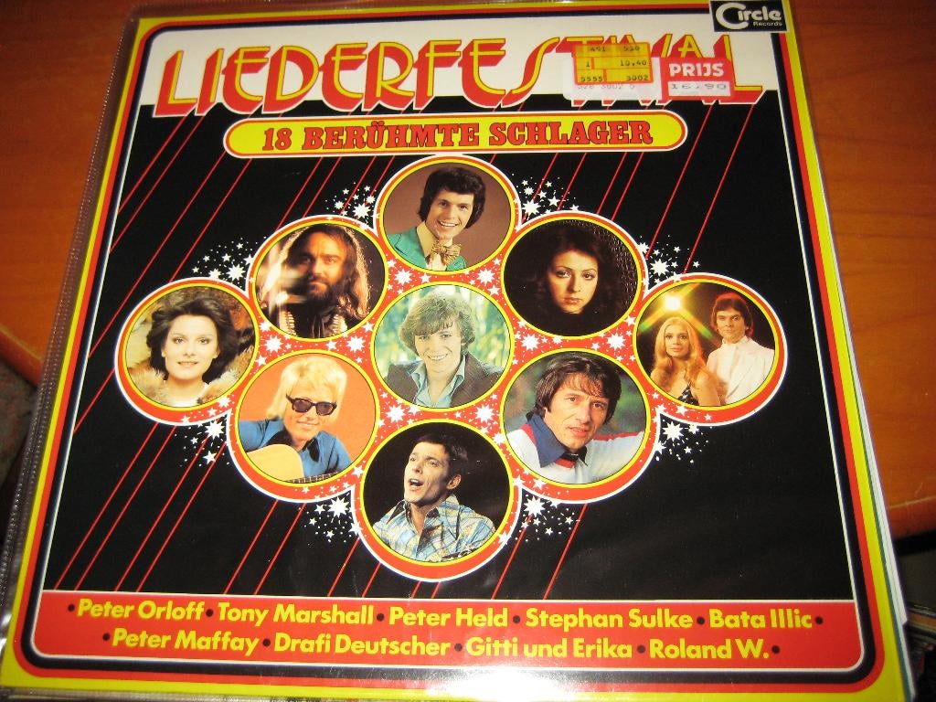 LP, Liederfestival, 18 berühmte Schlager, Dubbel-LP, Ophalen of Verzenden, Zo goed als nieuw, 12 inch