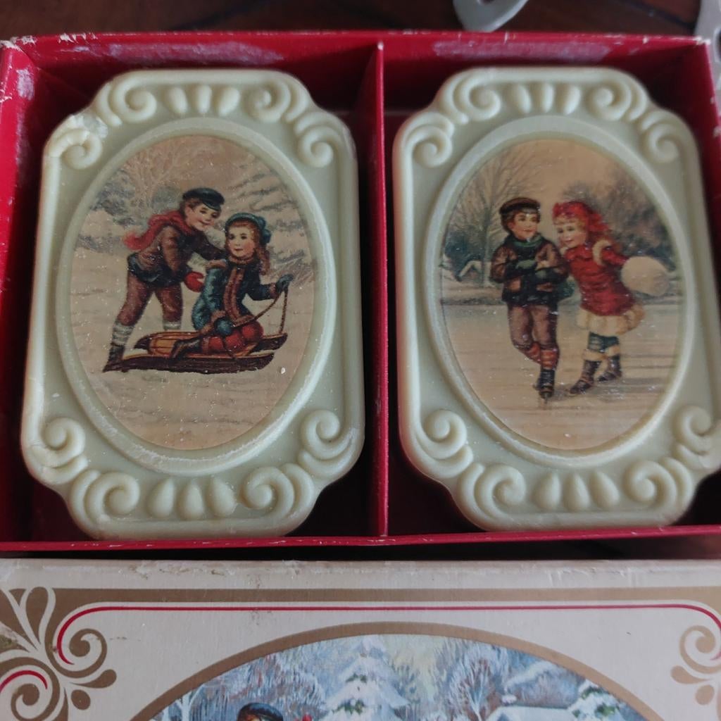 Vintage Avon Zeepjes Jaren '70 - Wintertaferelen, Antiek en Kunst, Ophalen of Verzenden
