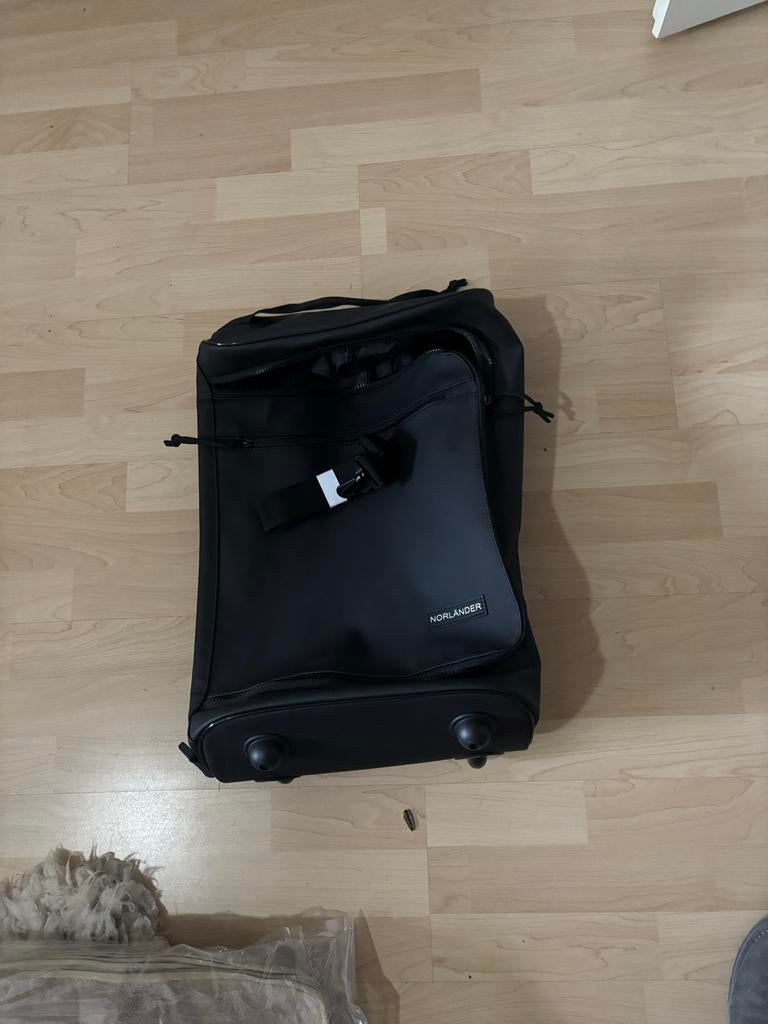 Nieuwe reistrolley van Norlander zwart, Wieltjes, 40 tot 60 cm, 20 tot 30 cm, Zwart