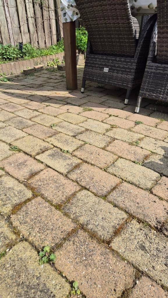 Ruim 50m2 gebruikte tuintegels, Tuin en Terras, Tegels en Klinkers, Ophalen