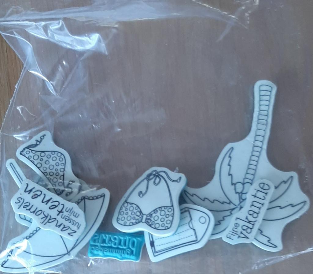 Stempelset strand., Ophalen of Verzenden, Overige thema's, Pons of Mal