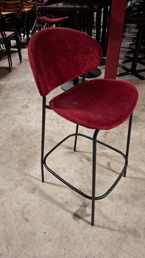 14 horeca velvet barkruk eiland/eetkamer mancave + statafel, Huis en Inrichting, Barkrukken, 60 tot 90 cm, 5 krukken of meer, Ophalen of Verzenden