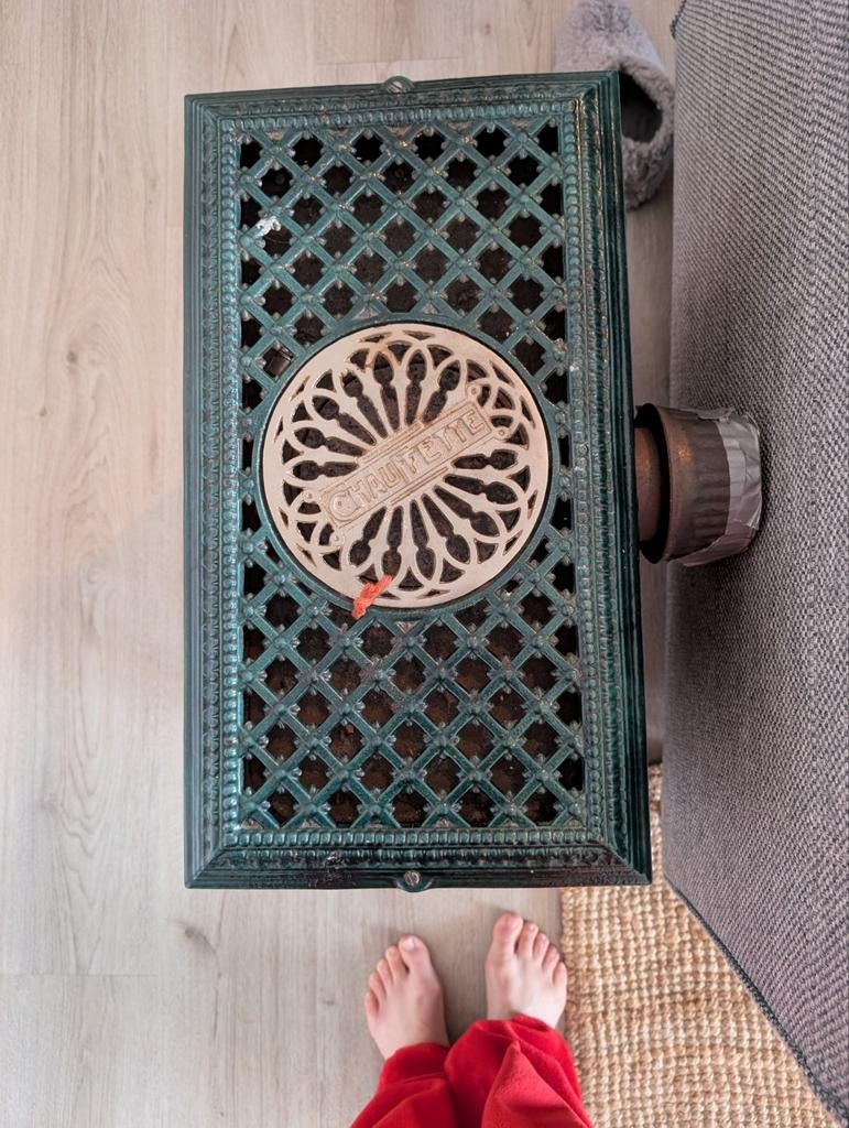 Antiek gietijzer openhaard, Huis en Inrichting, Kachels, Ophalen of Verzenden, Gebruikt