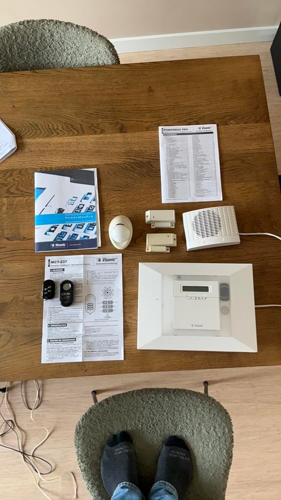 Visonic alarm systeem, Gebruikt, Raam of Deur, Draadloos, Ophalen of Verzenden