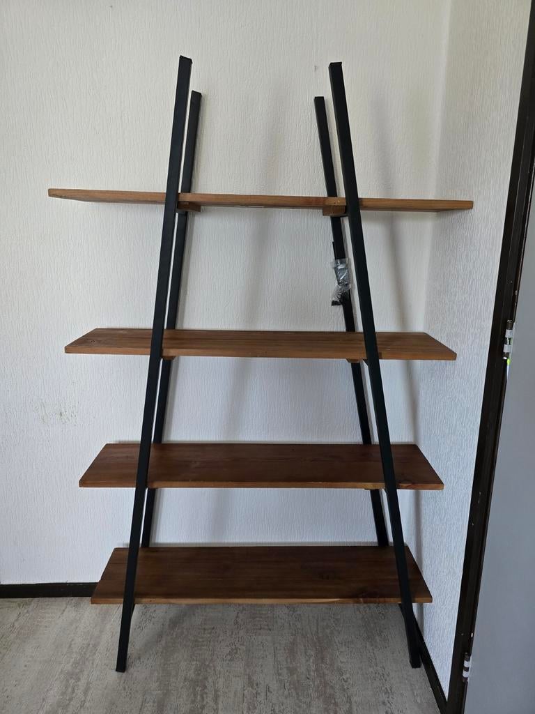 Open kast met 4 planken - industrieel design, Met plank(en), Gebruikt, Industrieel, Modern, 50 tot 100 cm