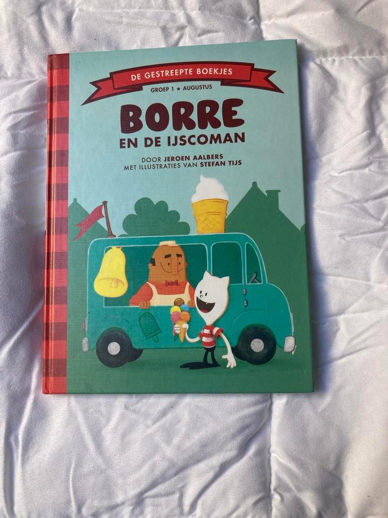Borre en de IJscoman - De Gestreepte Boekjes, Boeken, Kinderboeken | Jeugd | onder 10 jaar, Zo goed als nieuw, Fictie algemeen