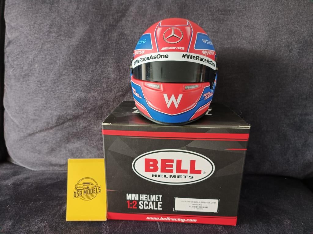 1:2 Helm van #63 George Russell 2021, Ophalen of Verzenden, Nieuw, Formule 1