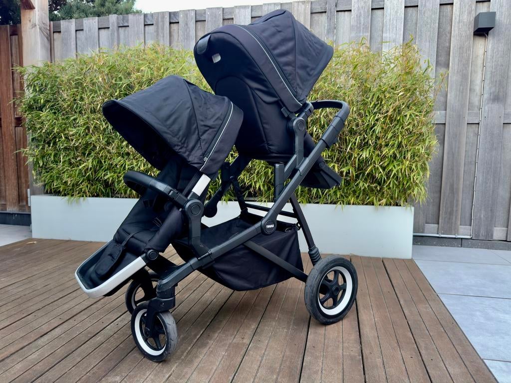 Thule Sleek Duo Kinderwagen – Complete Set, Gebruikt, Combiwagen, Verstelbare duwstang, Ophalen