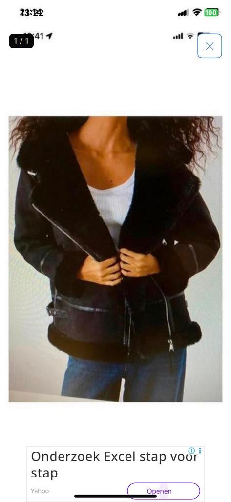 jas, Ophalen of Verzenden, Zo goed als nieuw, Maat 38/40 (M), Zwart