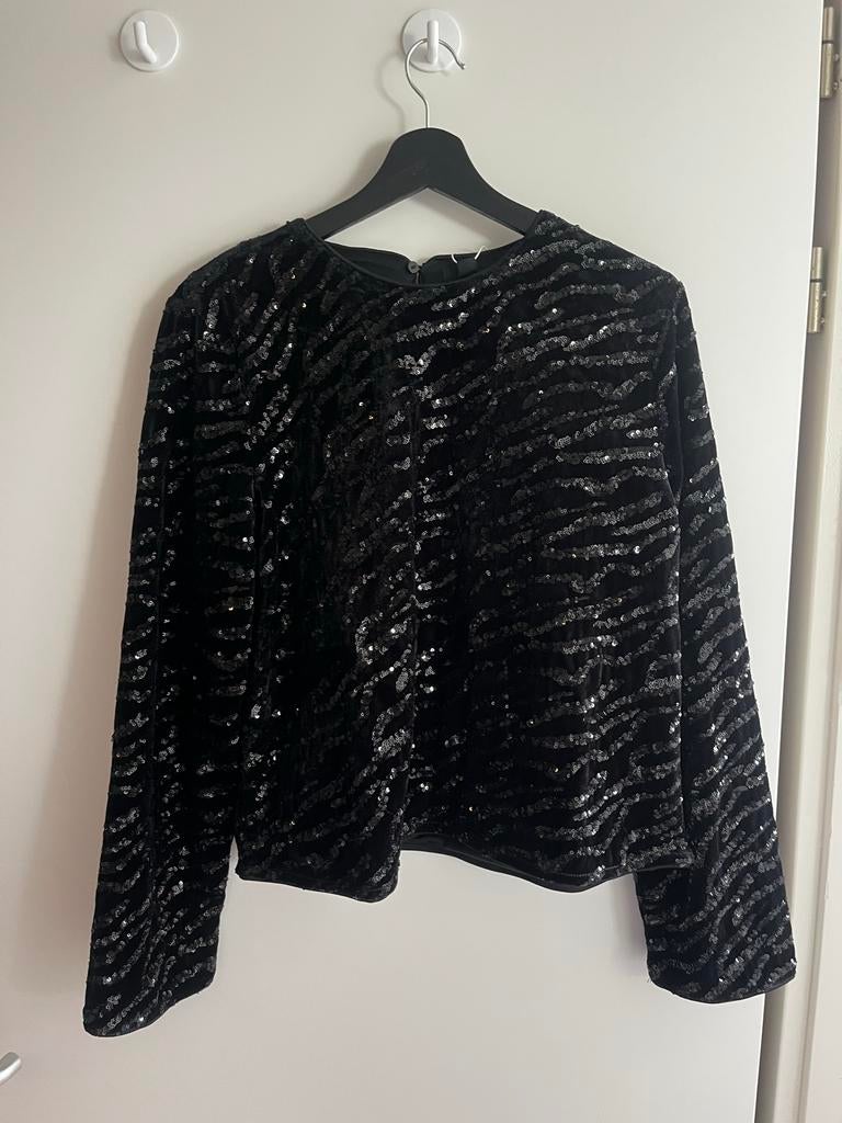 Glitter shirt C&A maat 40, Maat 38/40 (M), Zwart, Nieuw, Ophalen of Verzenden