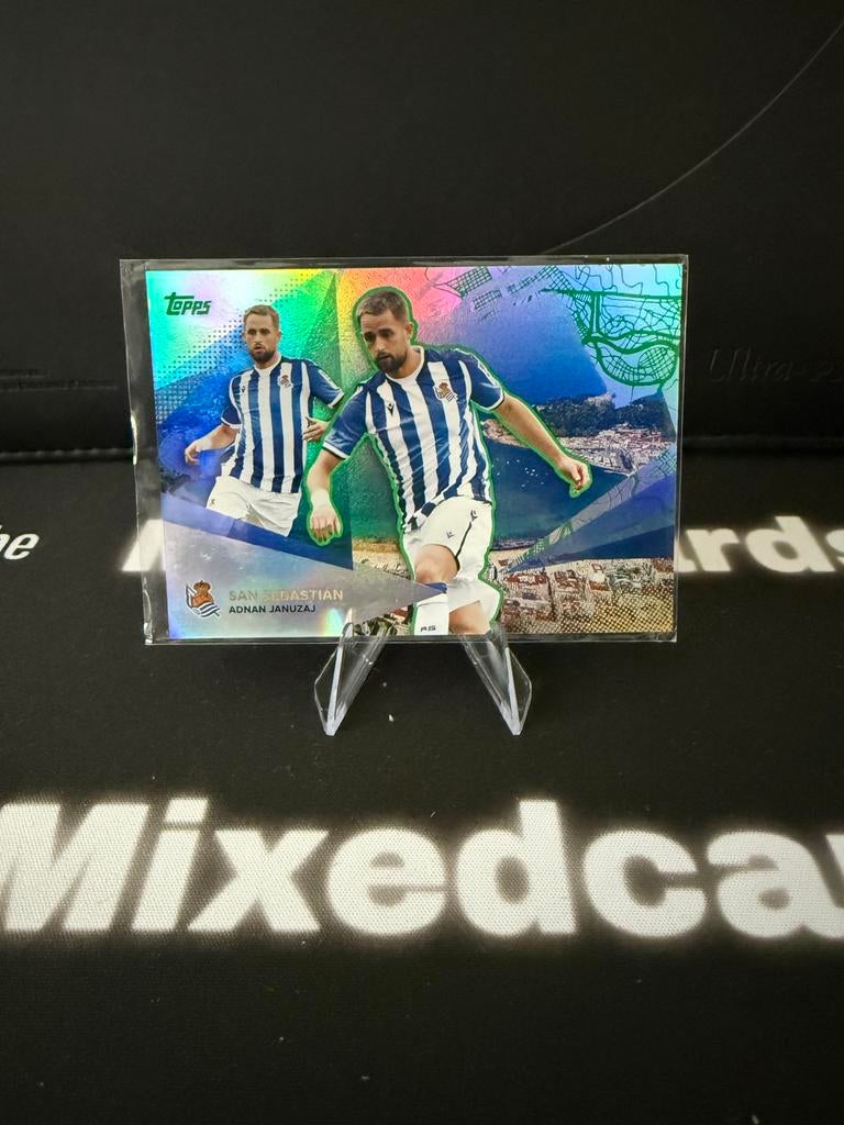 Adnan Januzaj Topps Chrome kaart Real Sociedad 092/125, Ophalen of Verzenden, Zo goed als nieuw, Buitenlandse clubs, Spelerskaart