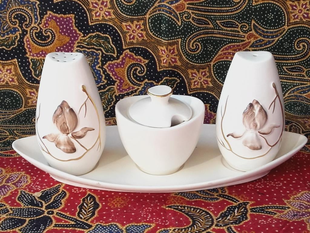 Mooi oud Carlton peper, zout en mosterd uit Engeland., Ophalen of Verzenden