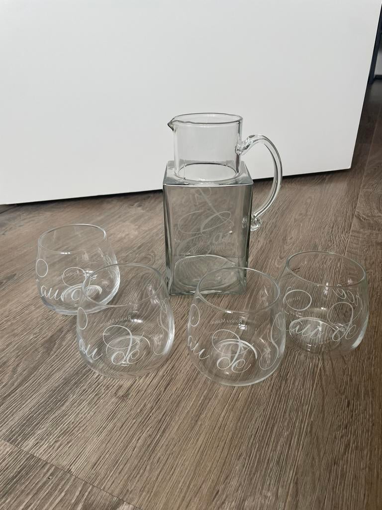 Waterkaraf met glazen Rivièra Maison, Ophalen of Verzenden, Nieuw, Overige typen