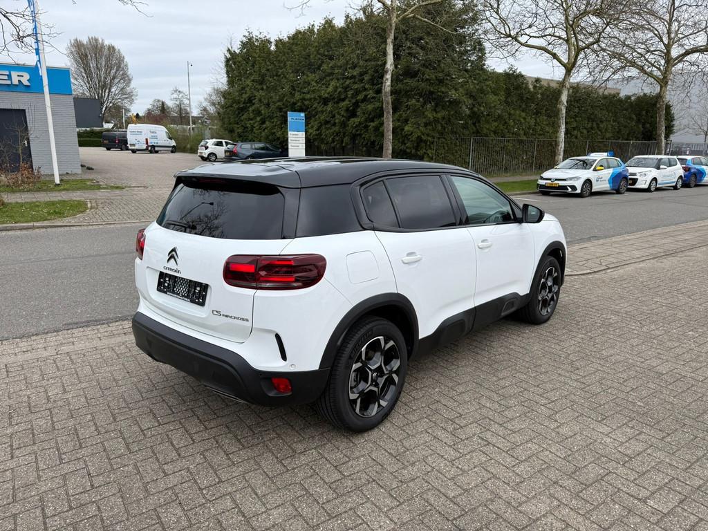 Citroen C5 Aircross 1.2 PureTech Shine Automaat, Navi, Leder, Gebruikt, 1199 cc, C5 Aircross, Wit